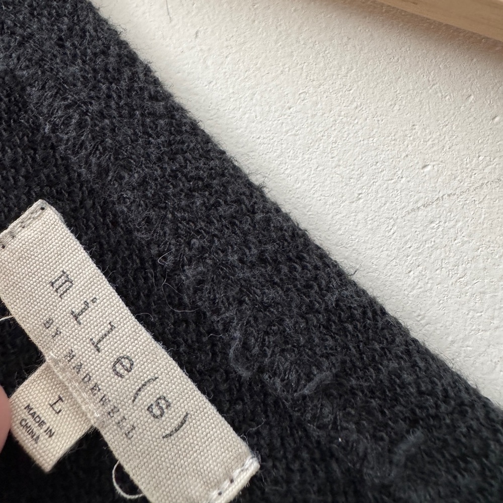 Madewell Womens Black Mile(s)‎ Starry Night Bell Sleeve Sweatshirt J8533 - Picture 7 of 9